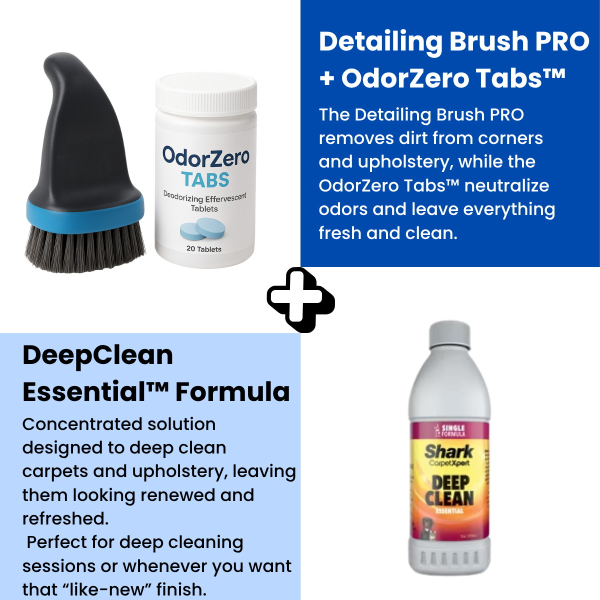 DeepClean™ Vacuum – Removes stains, odors, and moisture in minutes