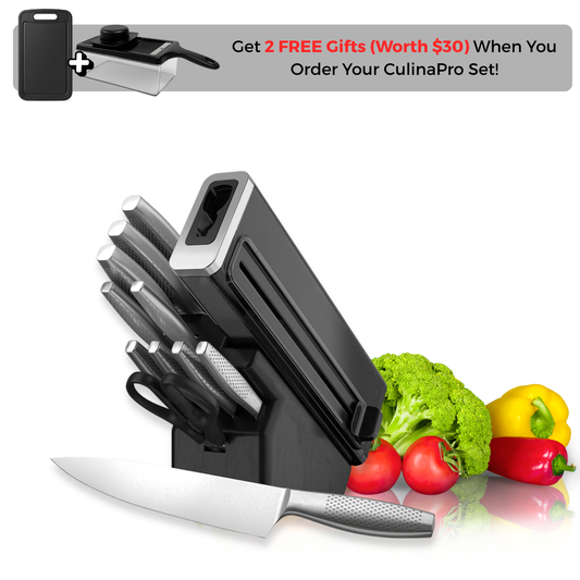 CulinaPro Knife Set – Blades That Cut Like New... Always.