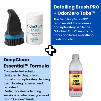 DeepClean™ Vacuum – Removes stains, odors, and moisture in minutes