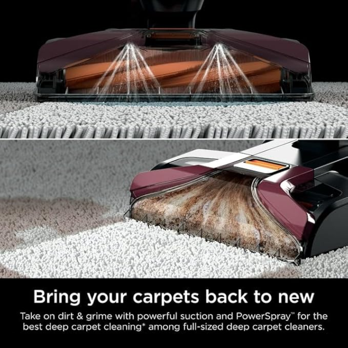 DeepClean™ Vacuum – Removes stains, odors, and moisture in minutes