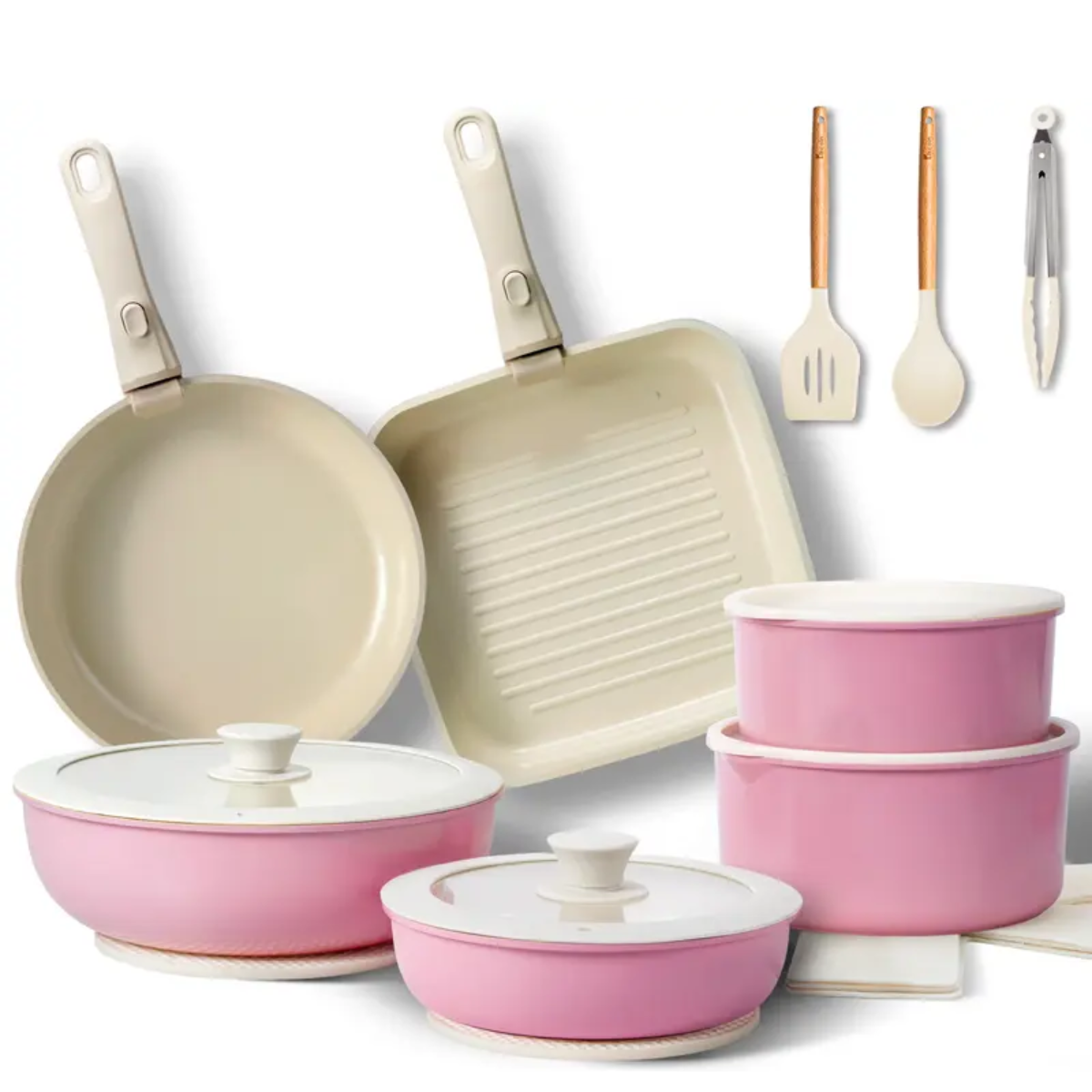 PureCook™ Ceramic Cookware Set – 22-Piece Edition