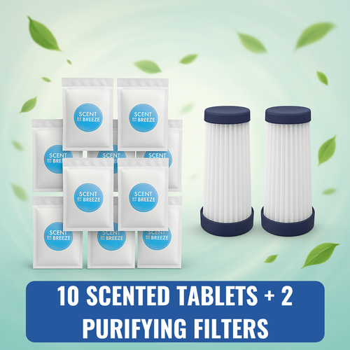 10 Scented Tablets + 2 Purifying Filters