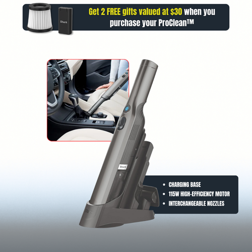 ProClean™ Vacuum – Compact design, unmatched cleaning power.