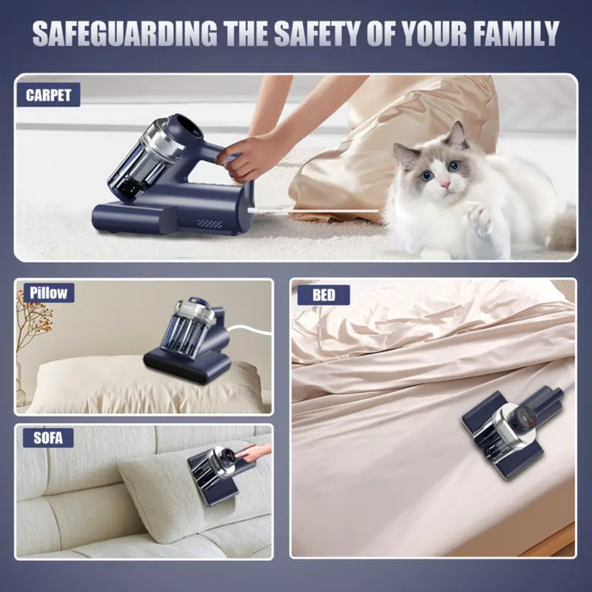 UltraClean™ Anti-Bacterial Vacuum – Achieve a deep clean that eliminates invisible mites