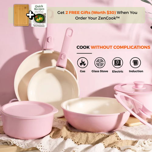 ZenCook™ Ceramic Cookware Set – 20 Pieces