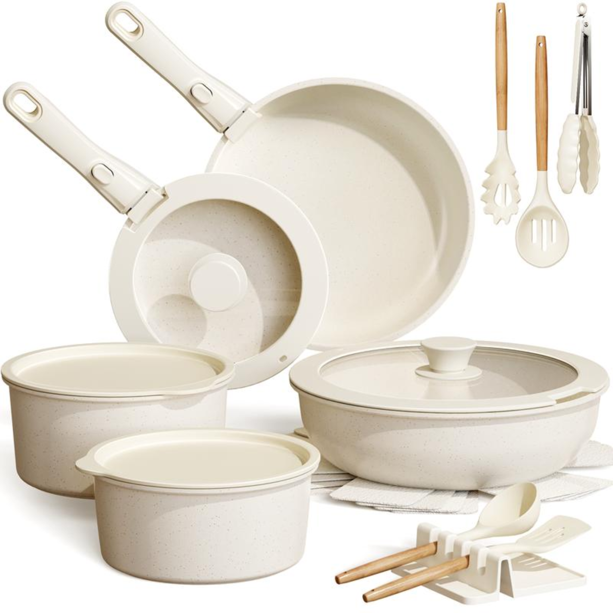 ZenCook™ Ceramic Cookware Set – 20 Pieces